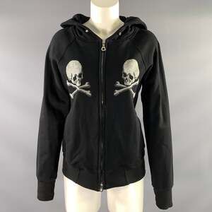 MASTERMIND JAPAN Size M Black Silver Cotton Skulls Jacket